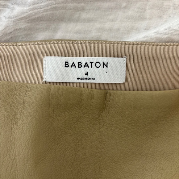 Babaton Vegan Leather Skirt size 4 - Picture 2 of 4
